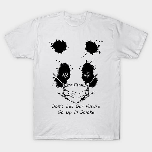 The Panda and Polution T-Shirt by Arteefac